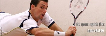 Julien Balbo will be là, à Squash Center, pour vous faire progresser le week-end du 14 et 15 mai